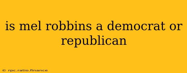 is mel robbins a democrat or republican